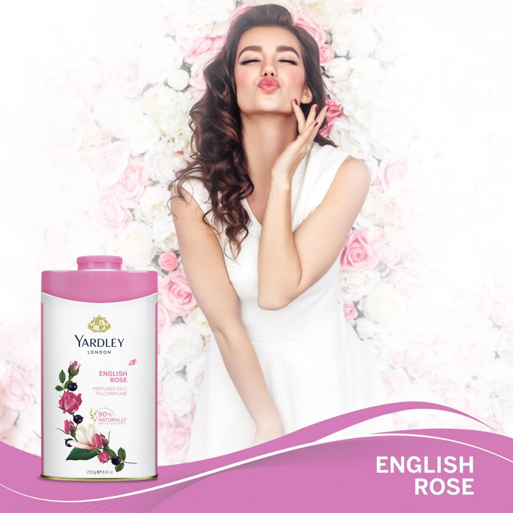 Yardley Talc English Rose 125Gm