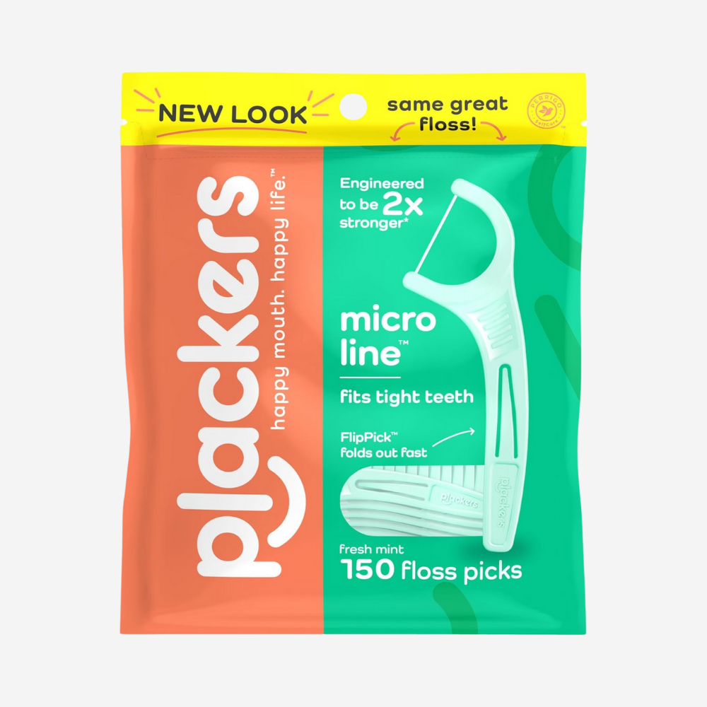 Plackers Micro Mint Dental Flossers 150Ct