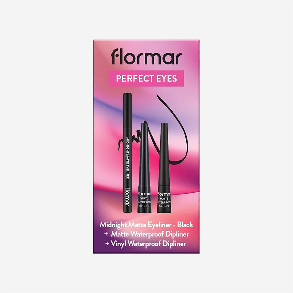 Flormar Waterproof Dipliner+ Matt Eyeliner Assorted 3Pcs