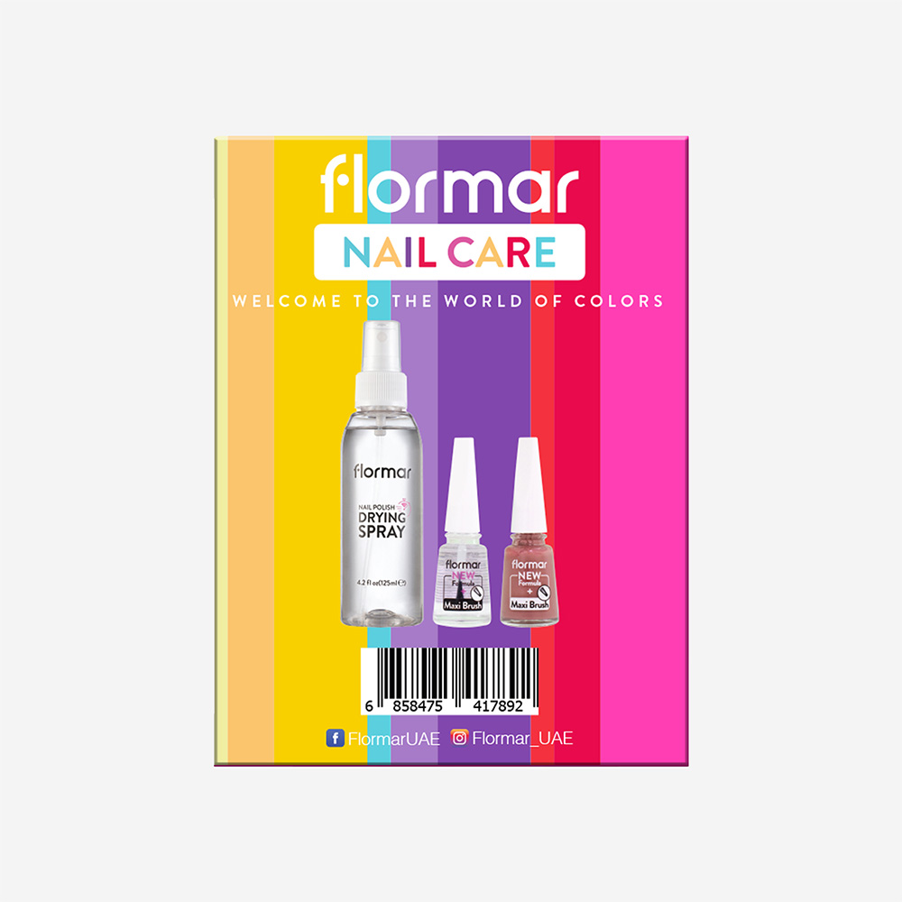 Flormar Nail Polish Drying Spray + 2Pc Nail Enamel