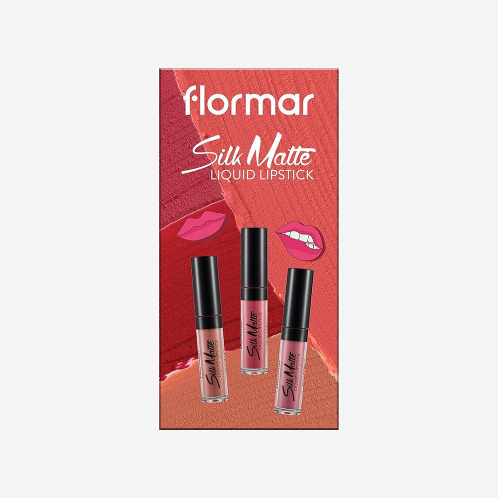 Flormar Silk Matte Liquid Lipstick Assorted 3Pc