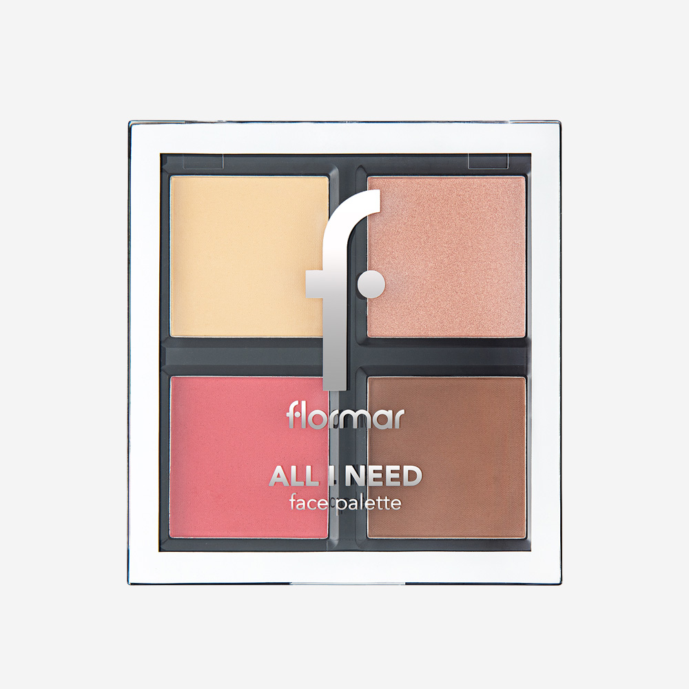 Flormar Set N Go Fixing Powder + Face Pallette