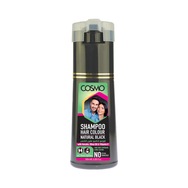 Cosmo Shampoo Hair Colour Black 180ml Special offer
