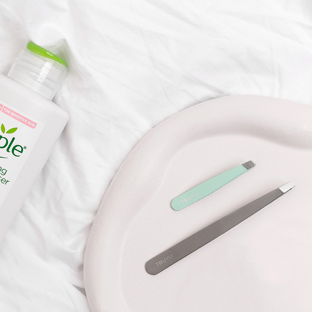 Qvs ( Truyu ) Slant Tip Tweezers (+ Micro Tweezer)