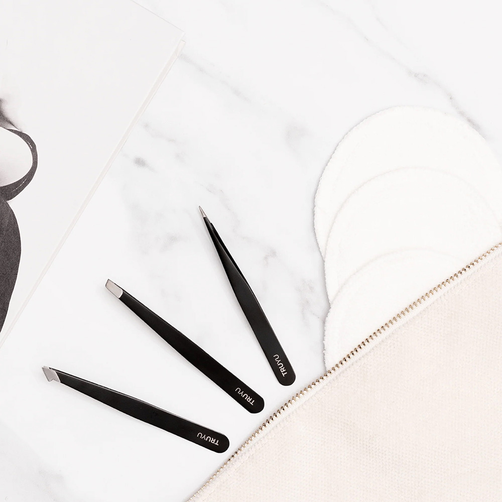 Qvs ( Truyu ) 3 Tweezer Tips (Point,Combo,Slant)