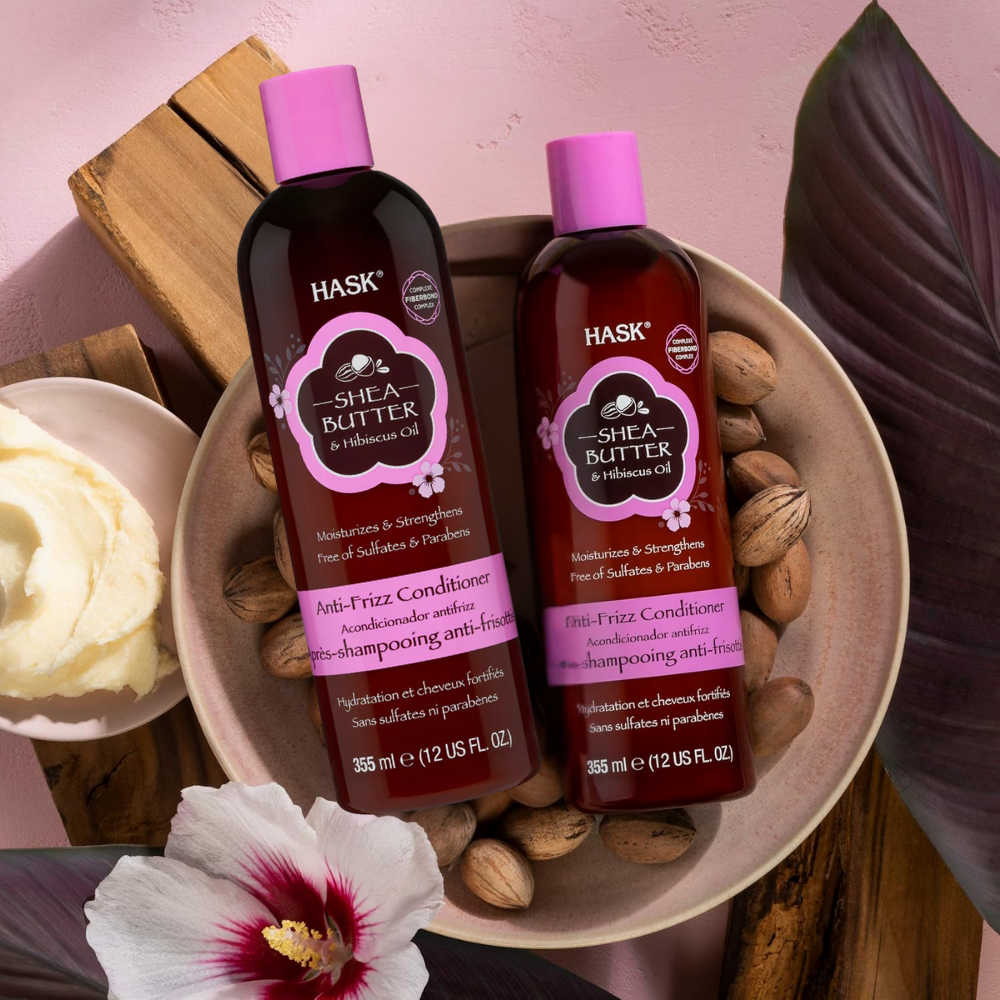 Hask Shea Butter & Hibiscus Oil Conditioner 355Ml