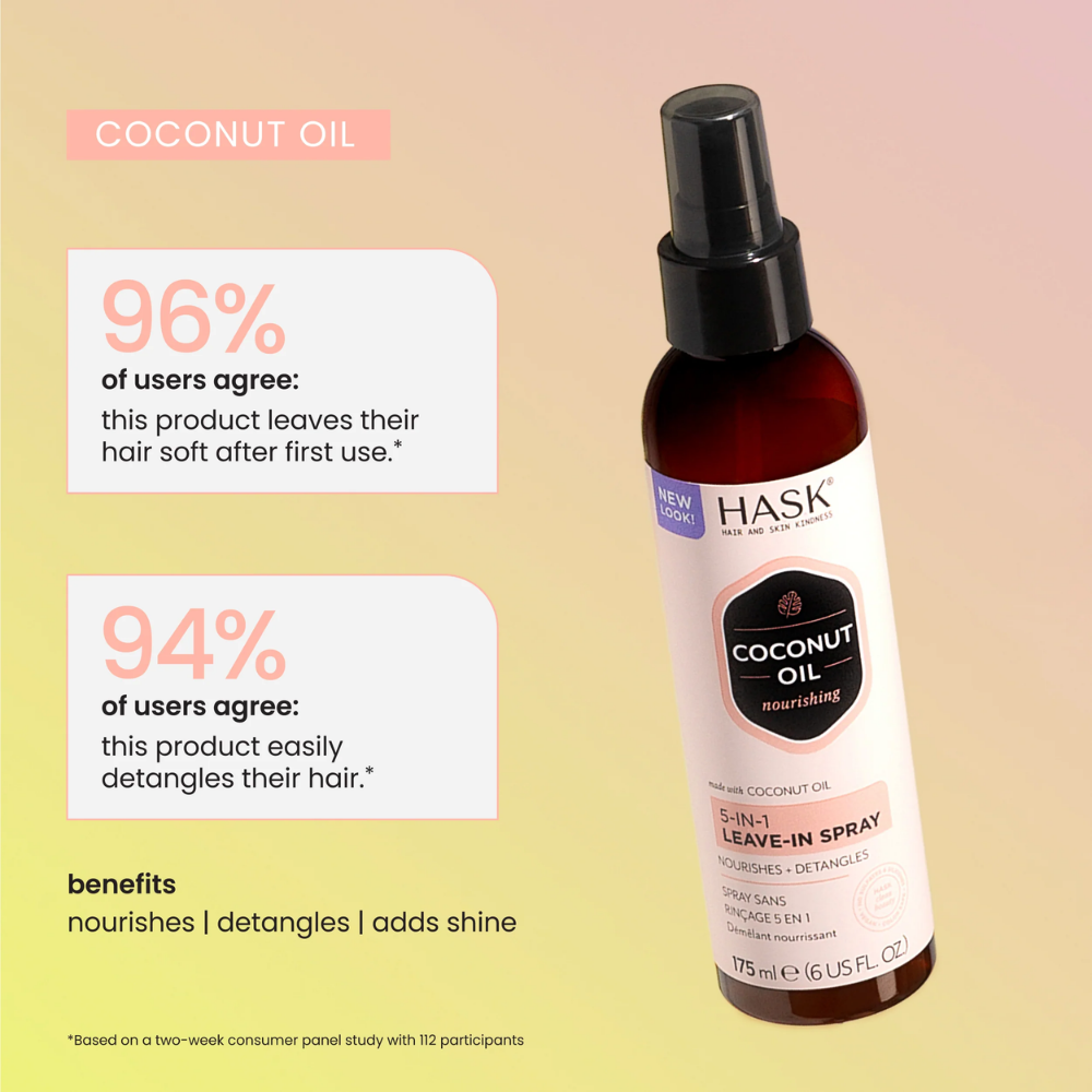 Hask Coconut Oil 5 In 1 Leave-In Spray 175Ml