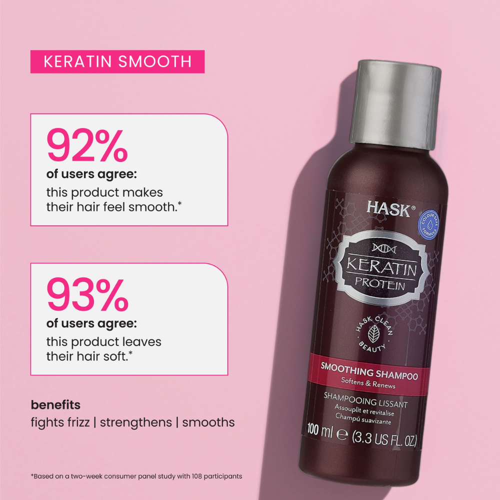 Hask Keratin Smoothing Shampoo 100Ml