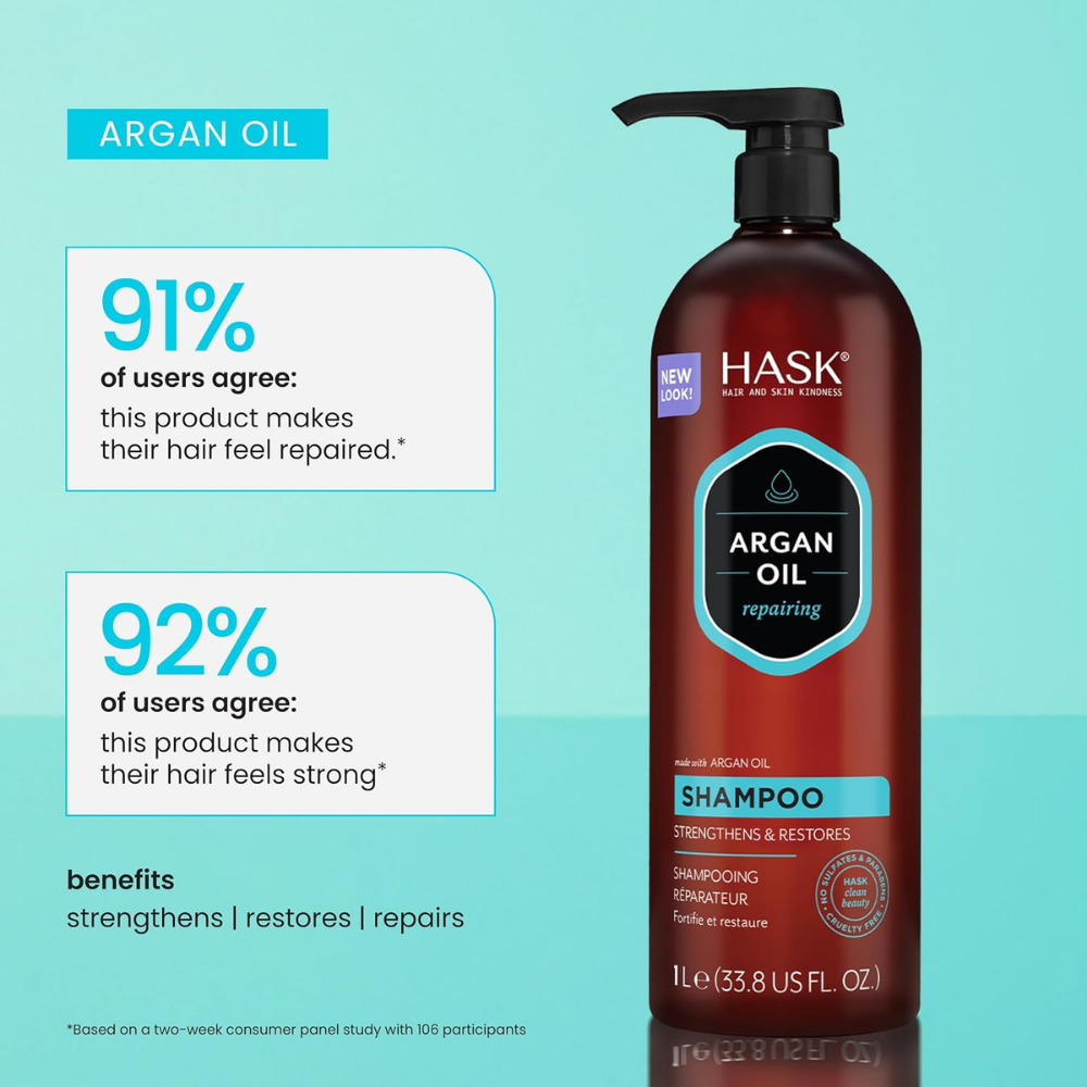 Hask Argan Oil Repairing Shampoo 1 L