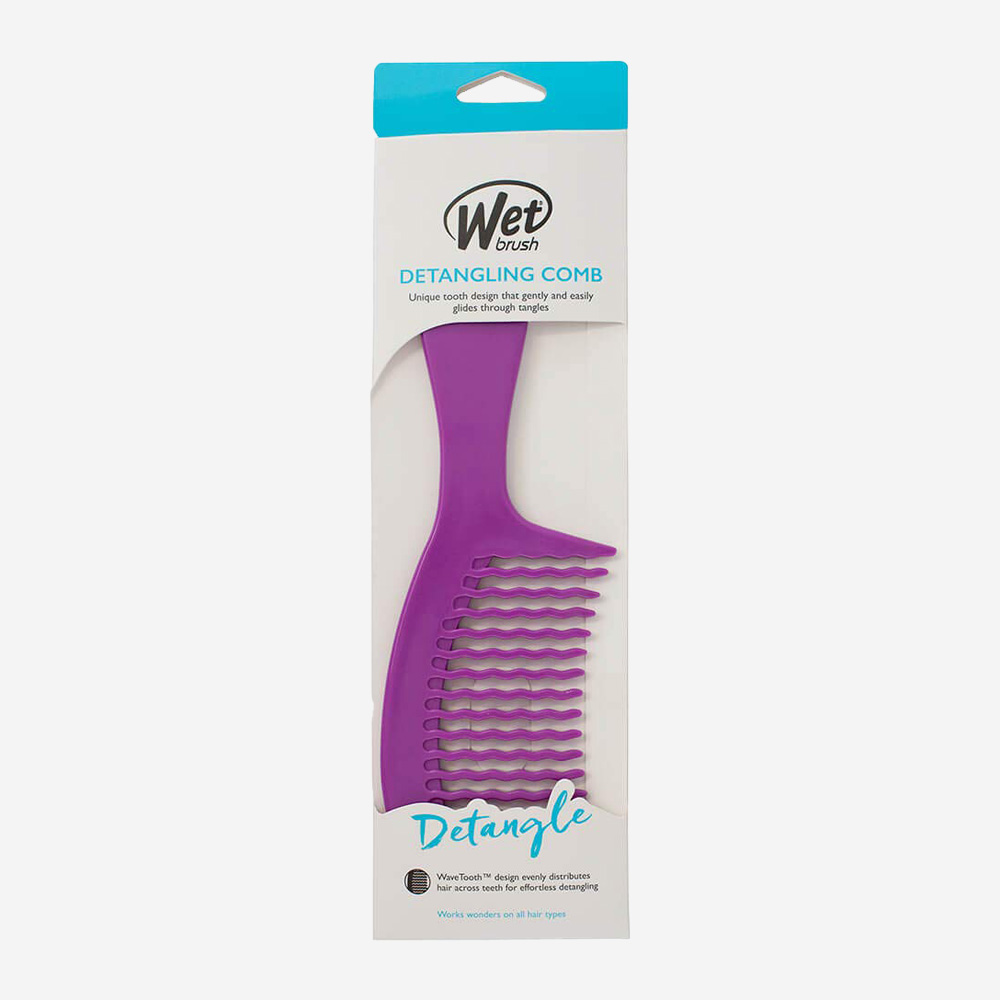 Wet Brush Detangling Comb Purple