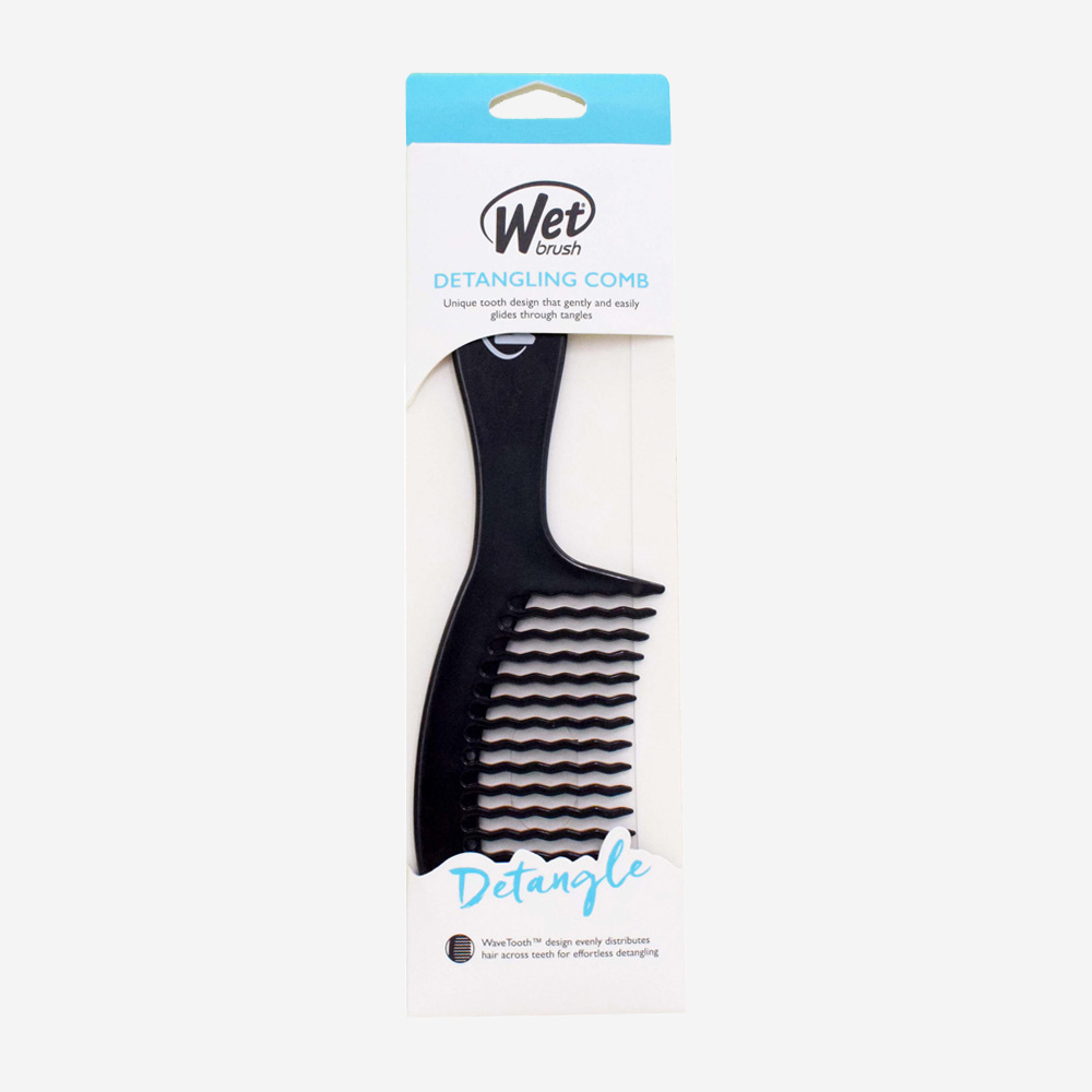 Wet Brush Detangling Comb Black