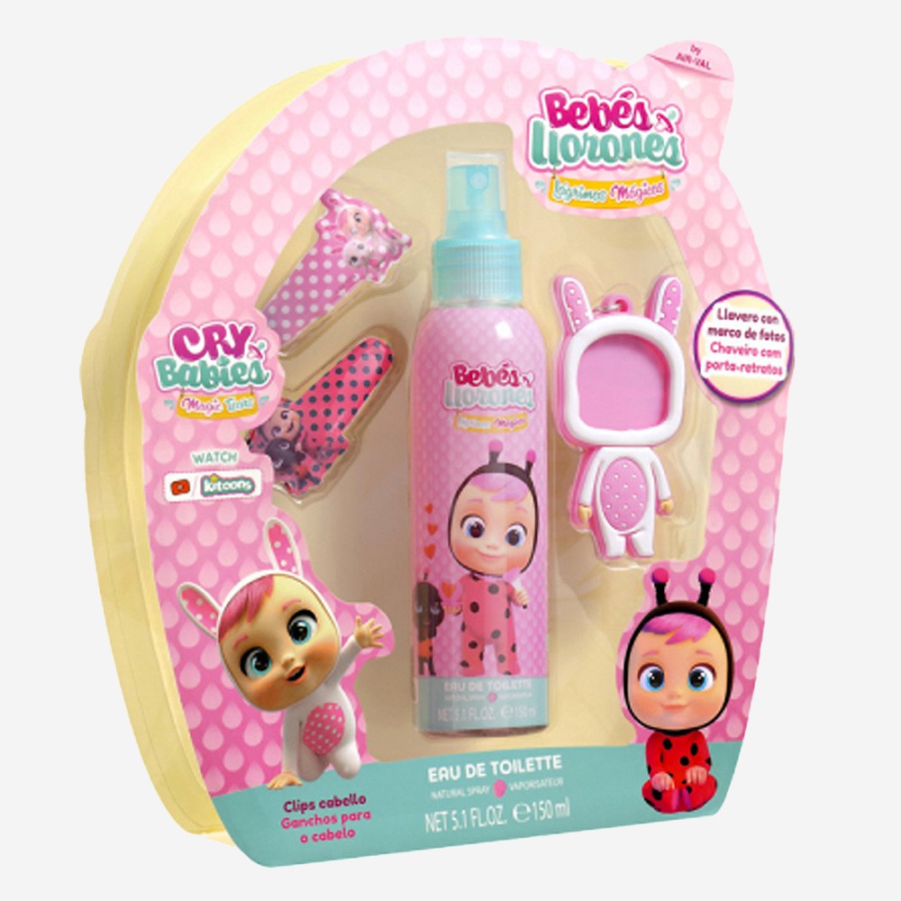 Air-Val Cry Babies Set Edt 150 Ml + Key Ring + 2 Hair Clips