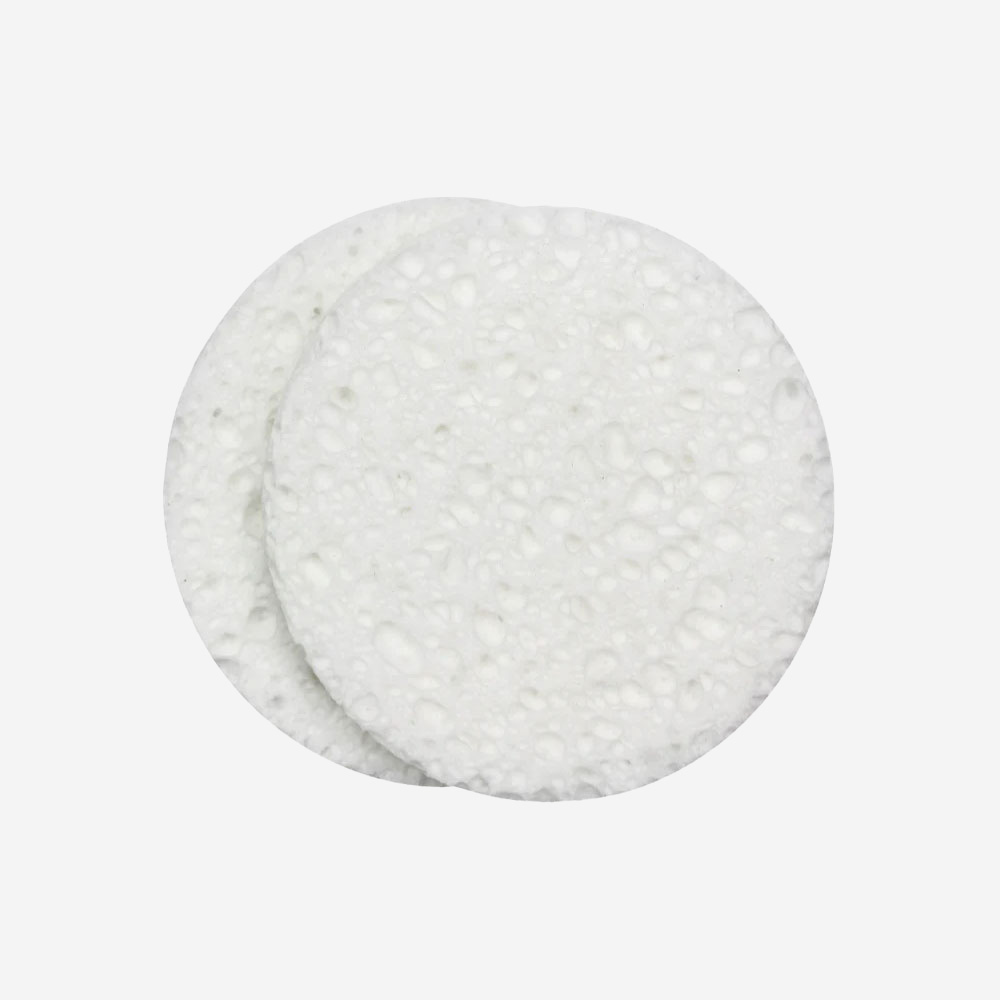Qvs ( Truyu ) 2 Natural Cellulose Facial Cleansing Sponges (Small)