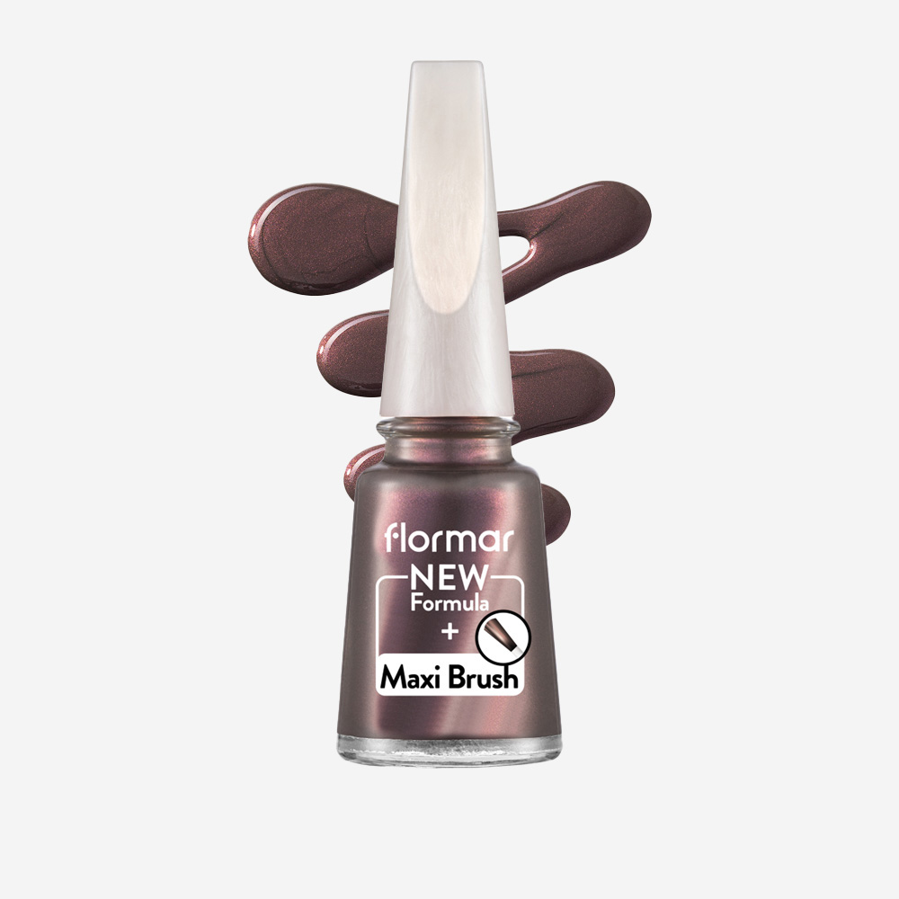Flormar Pearly Nail Enamel- PL418 Chrome Purple -New