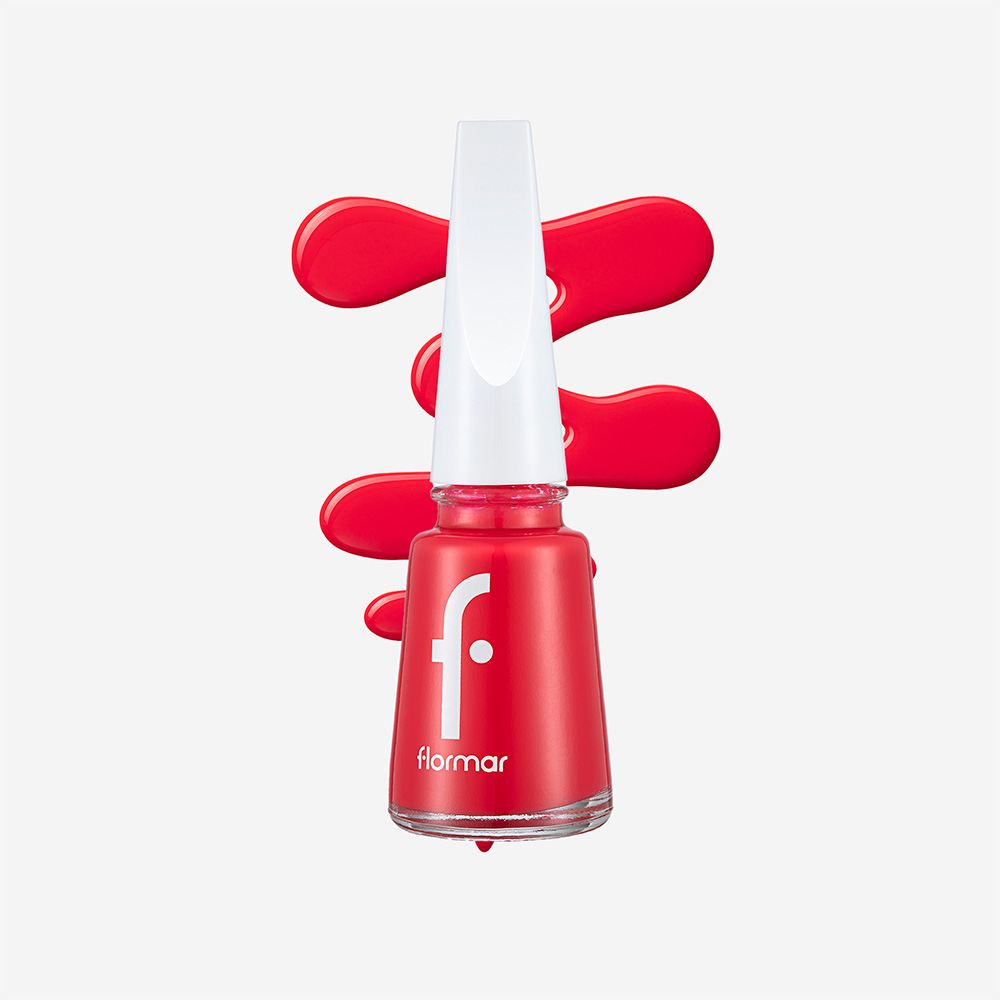 Flormar Classic Nail Enamel- 377 Red Coral -New