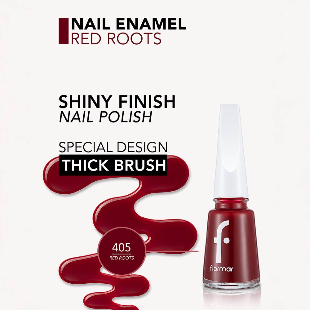 Flormar Classic Nail Enamel - 405 Red Roots -New