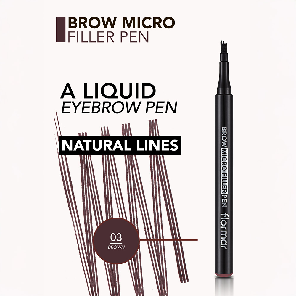 Flormar Brow Micro Filler Pen - 03 Brown