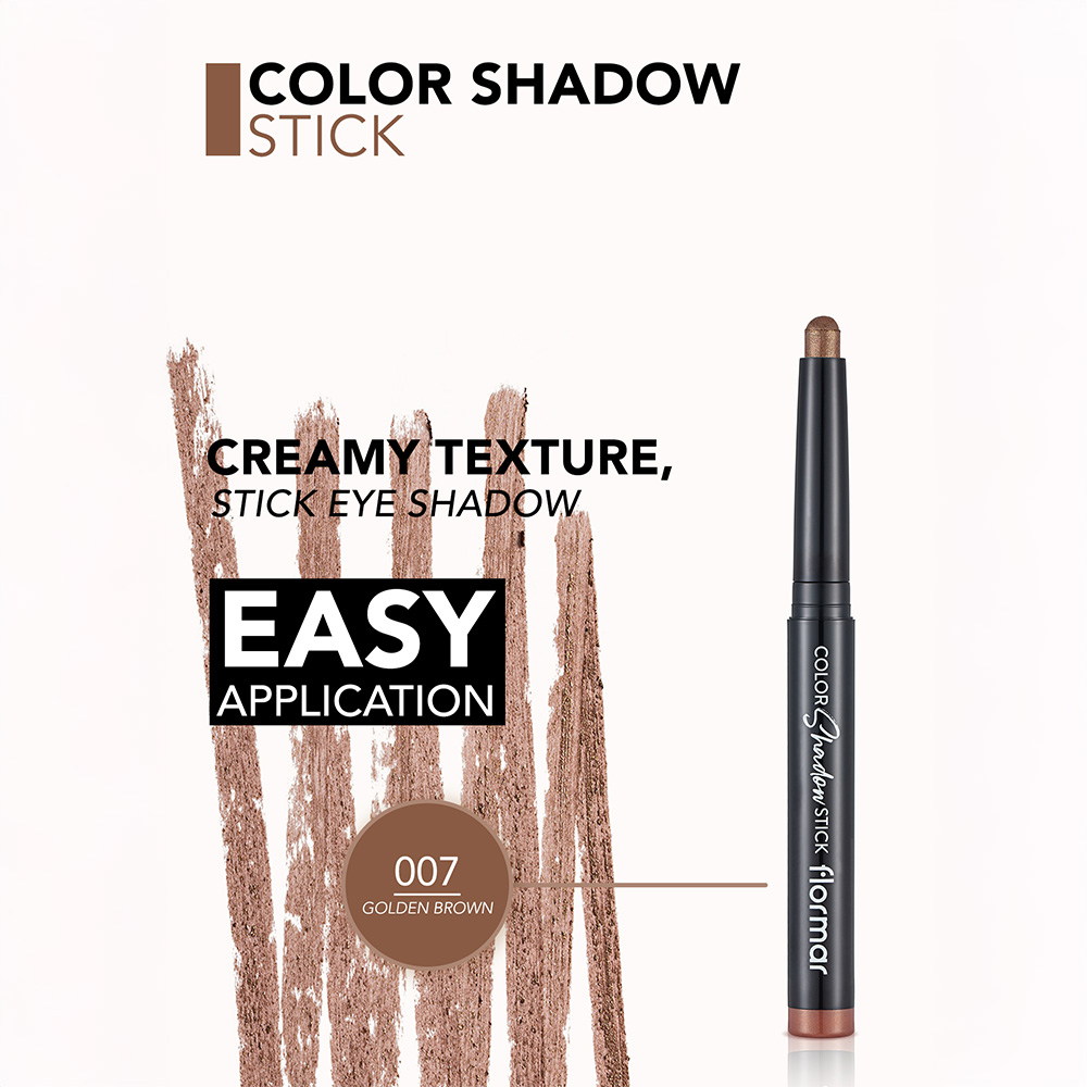 Flormar Color Shadow Stick ES-007 Golden Brown