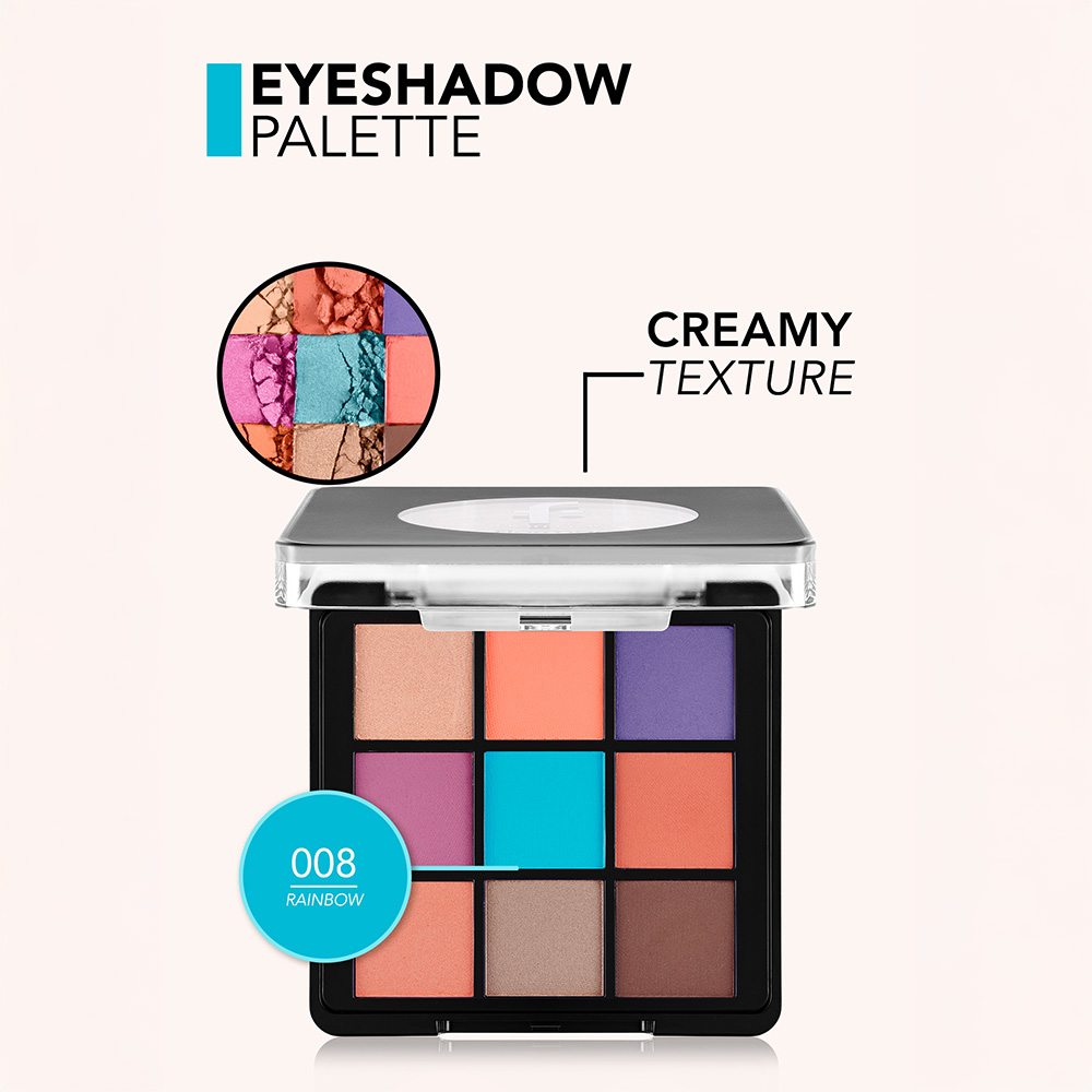 Flormar Eyeshadow Palette - 008 Rainbow