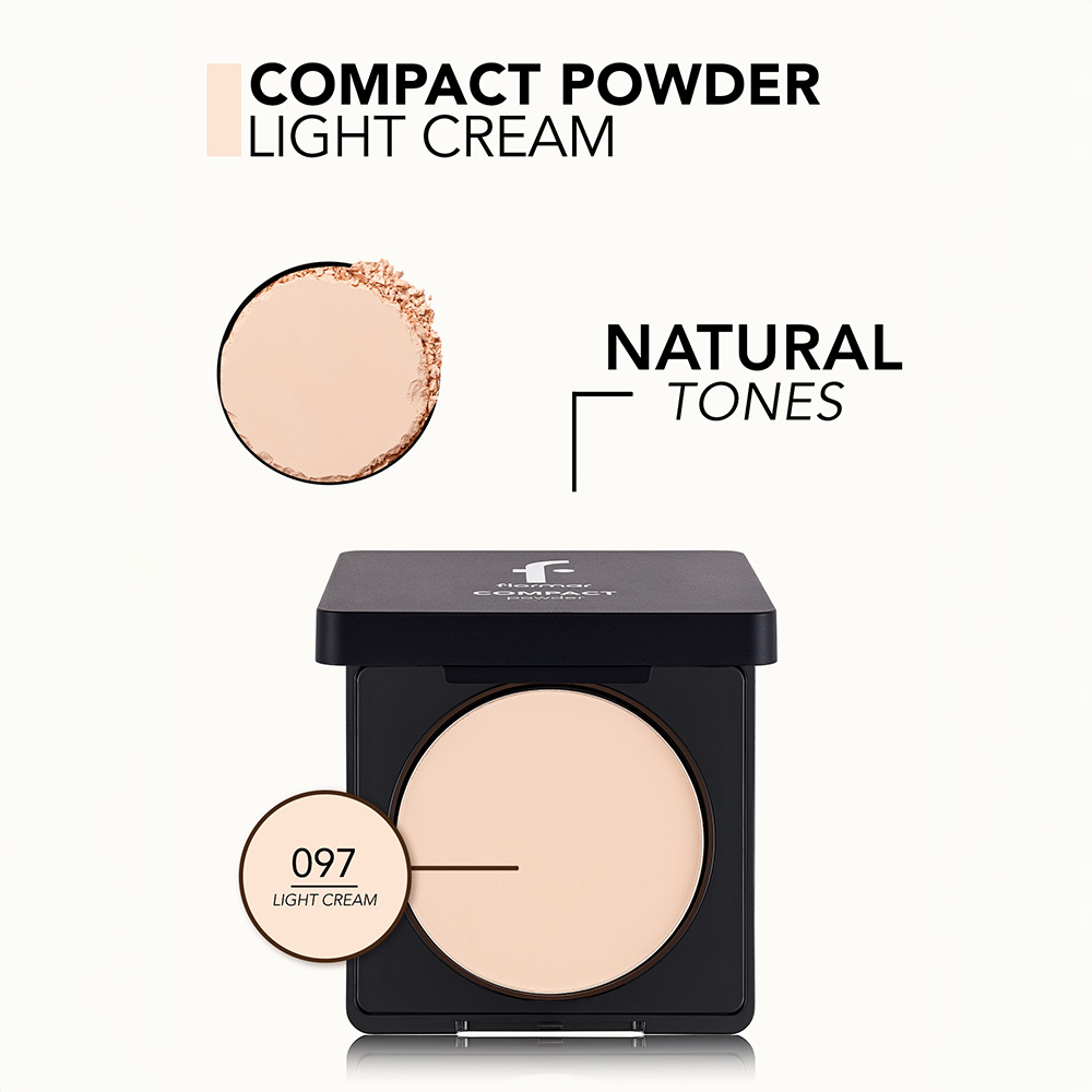 Flormar Compact Powder -097 Light Cream
