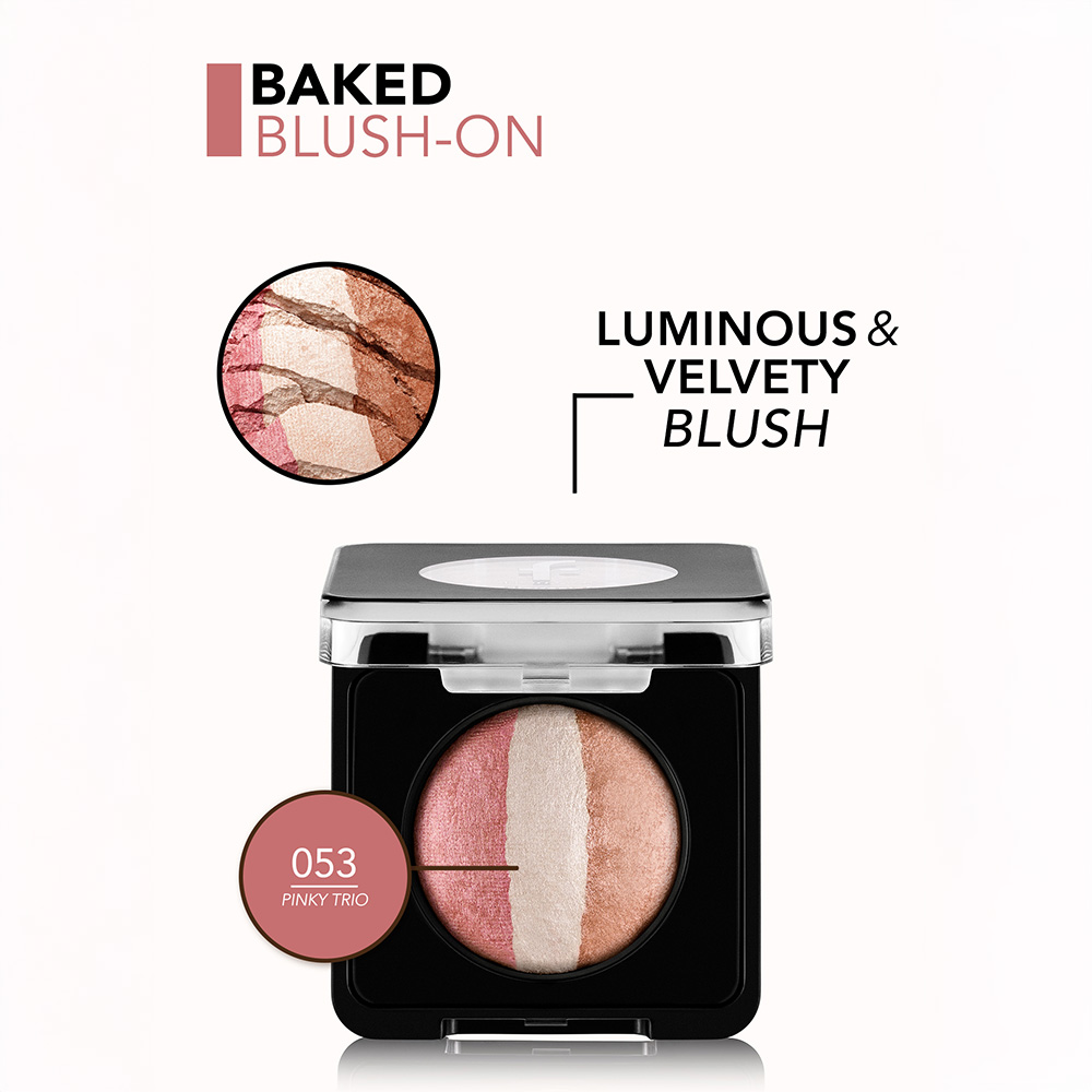 Flormar Baked Blush On - 053 Pinky Trio
