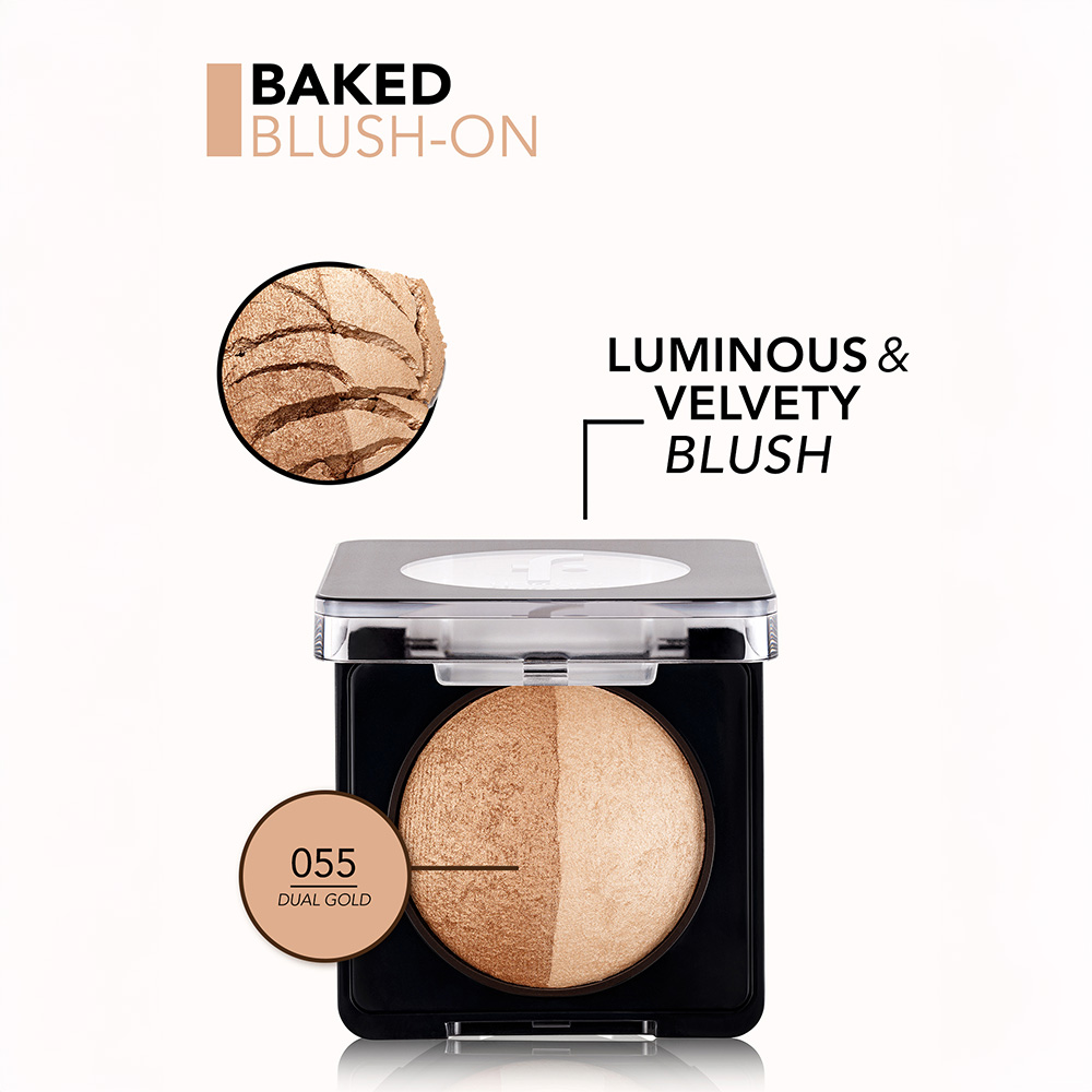 Flormar Baked Blush On - 055 Dual Gold