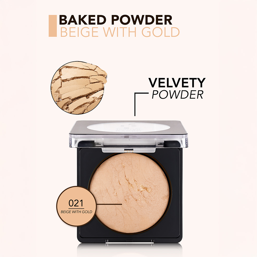 Flormar Baked Powder - 021 Beige With Gold