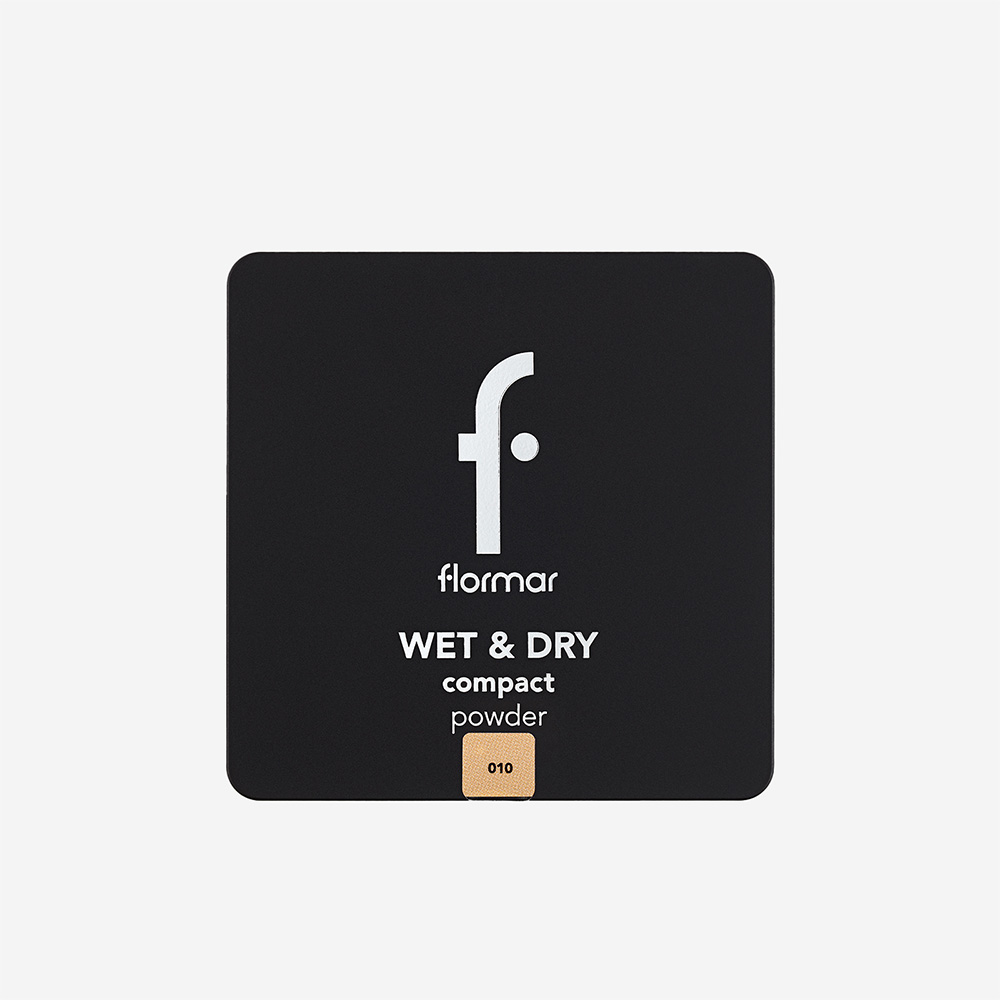 Flormar Wet & Dry Compact Powder - 010 Apricot
