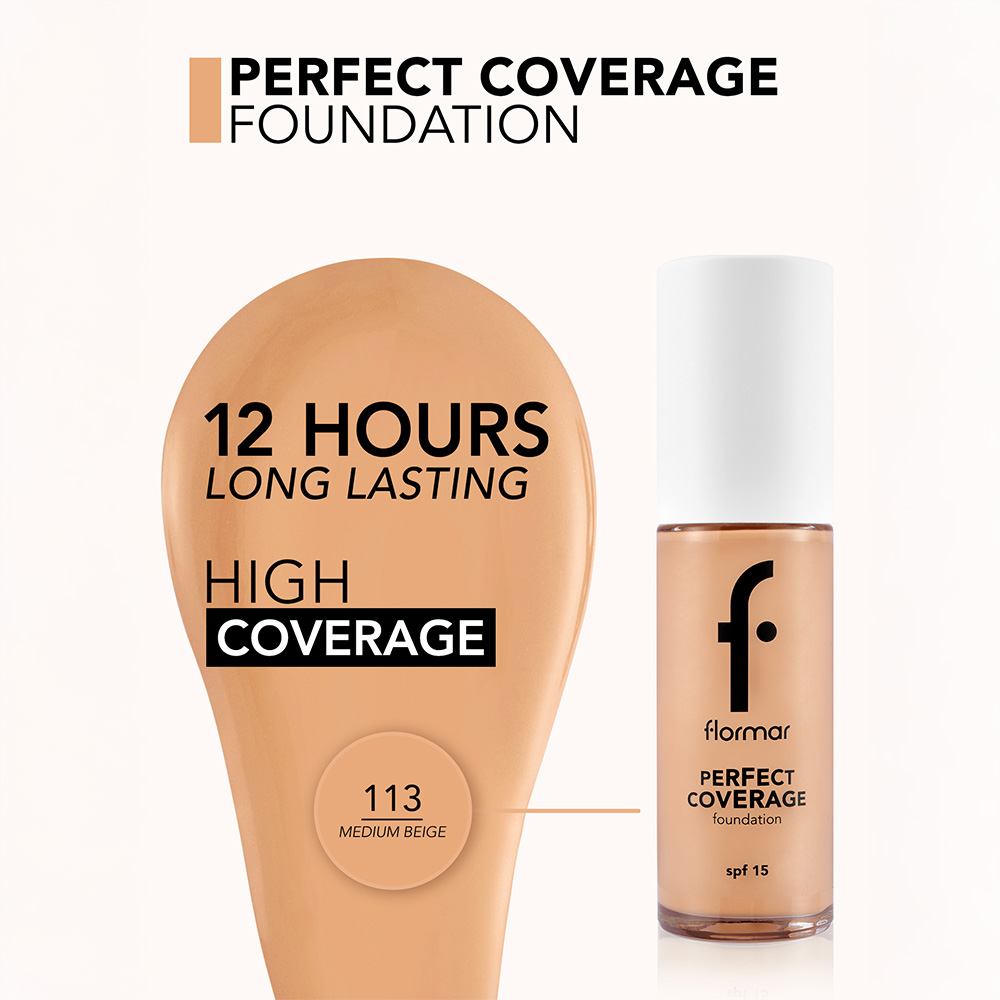 Flormar Perfect Coverage Fdt- 113 Medium Beige