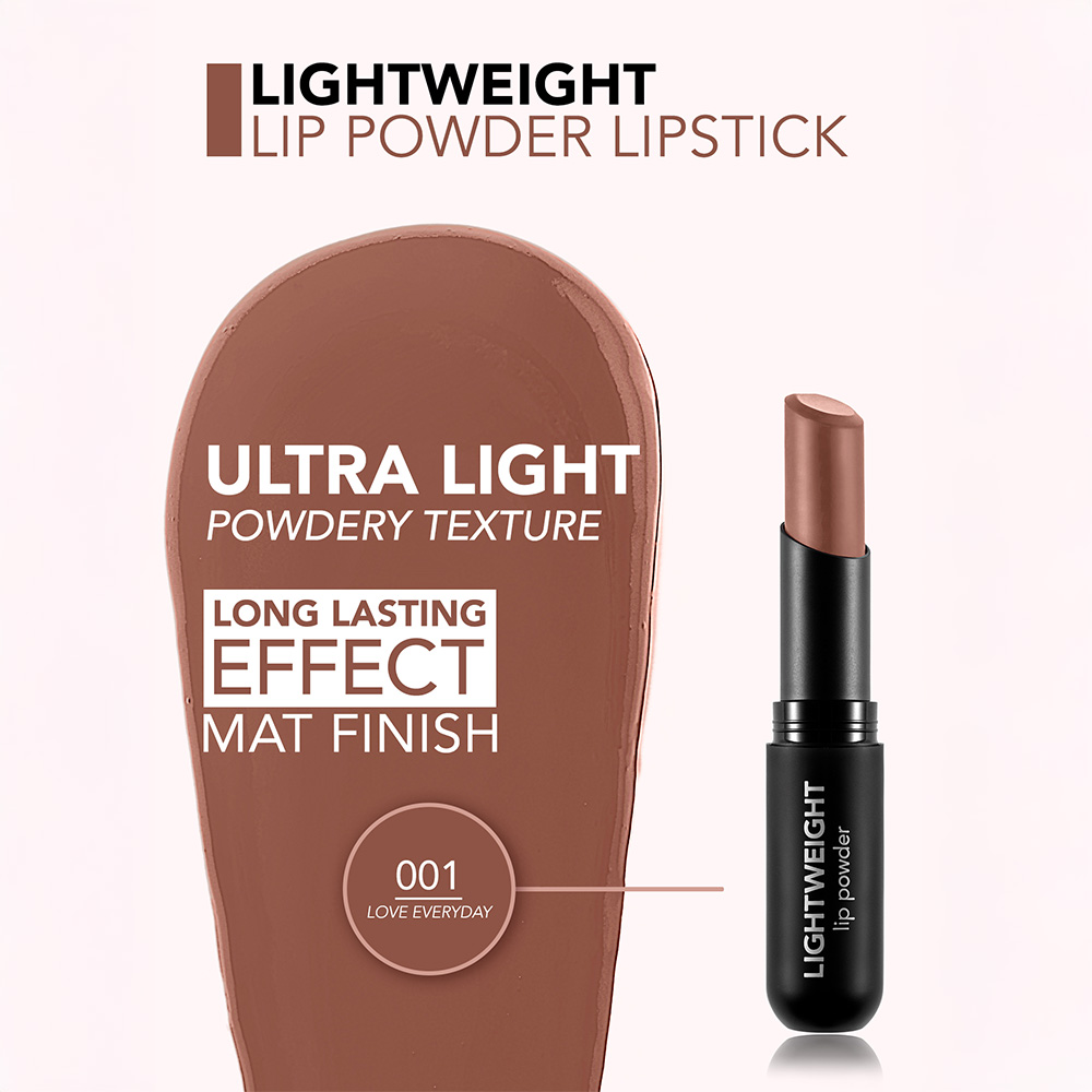 Flormar Light Weight Lip Powder LipStick 001 Love Everyday