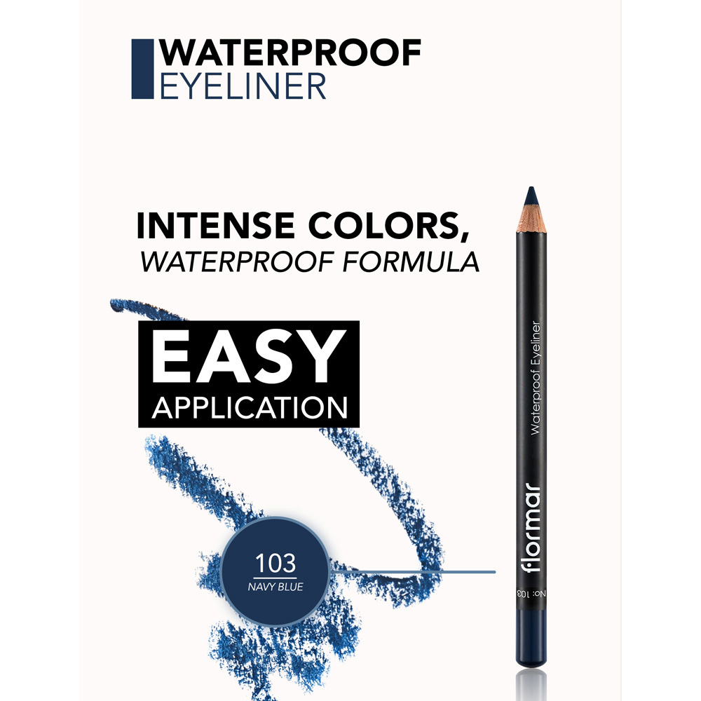 Flormar Eyeliner Pencil - 103 Navy Blue