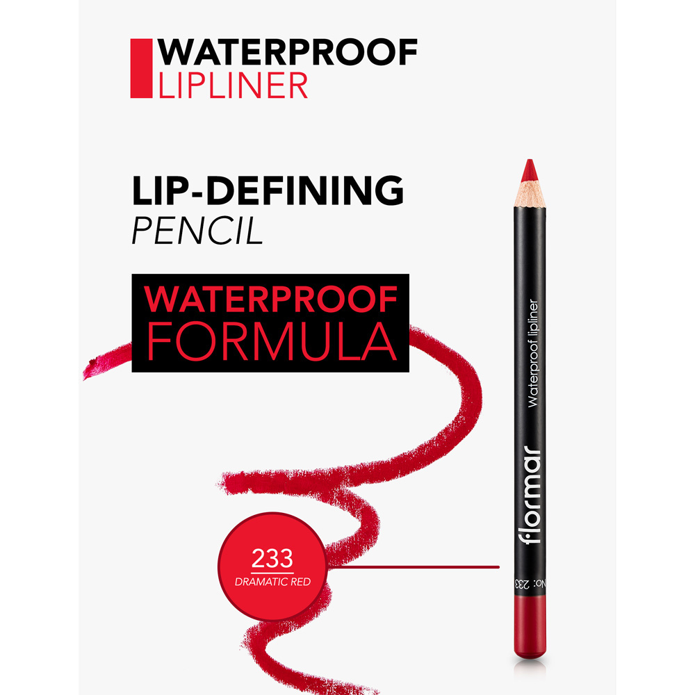 Flormar Lipliner Pencil - 233 Dramatic Red