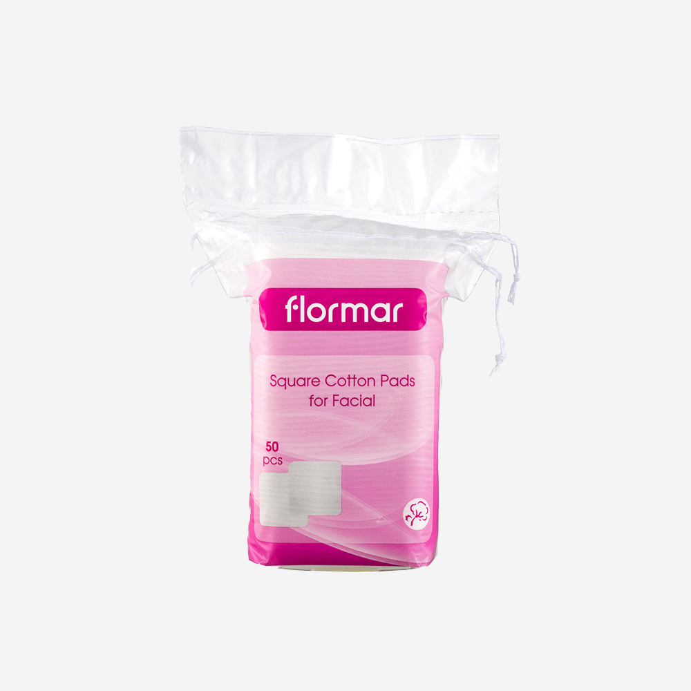 Flormar Square Cotton Pads For Facial