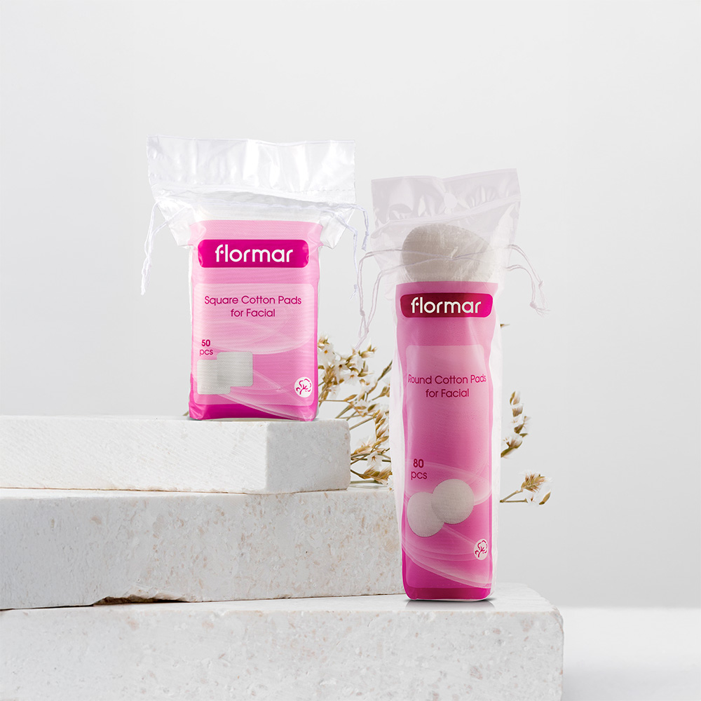 Flormar Square Cotton Pads For Facial