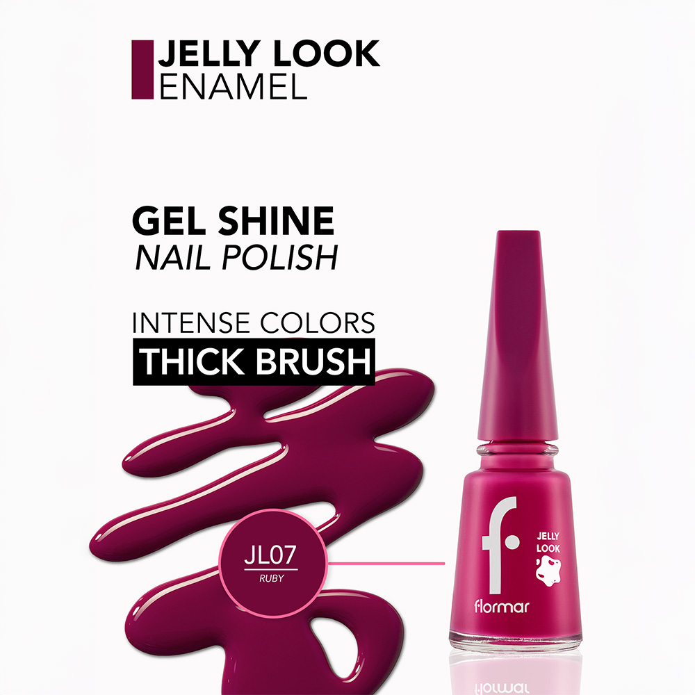 Flormar Jelly Look Nail Enamel - Ruby Jl07