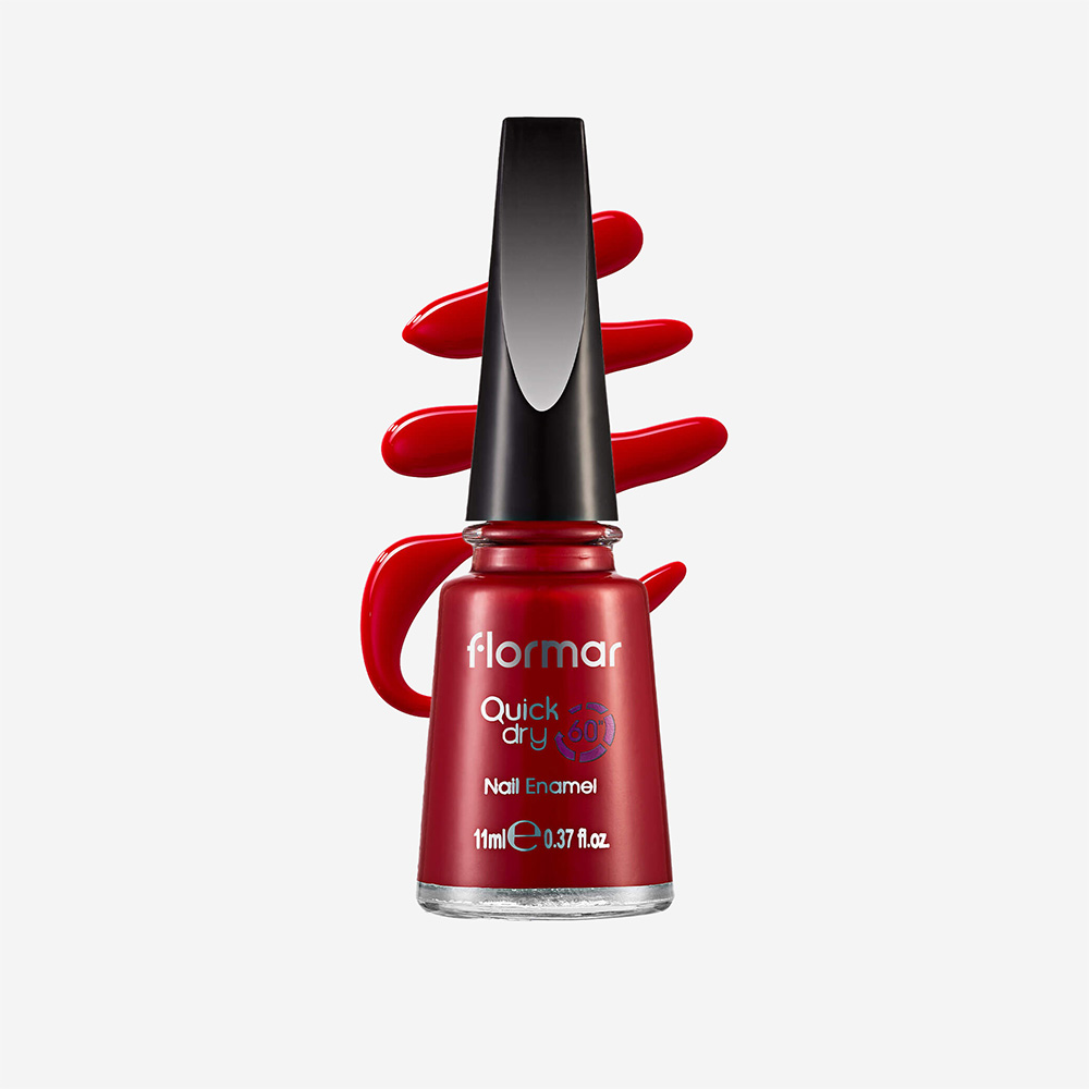 Flormar Quick Dry Nail Enamel - Qd04 Red Flag
