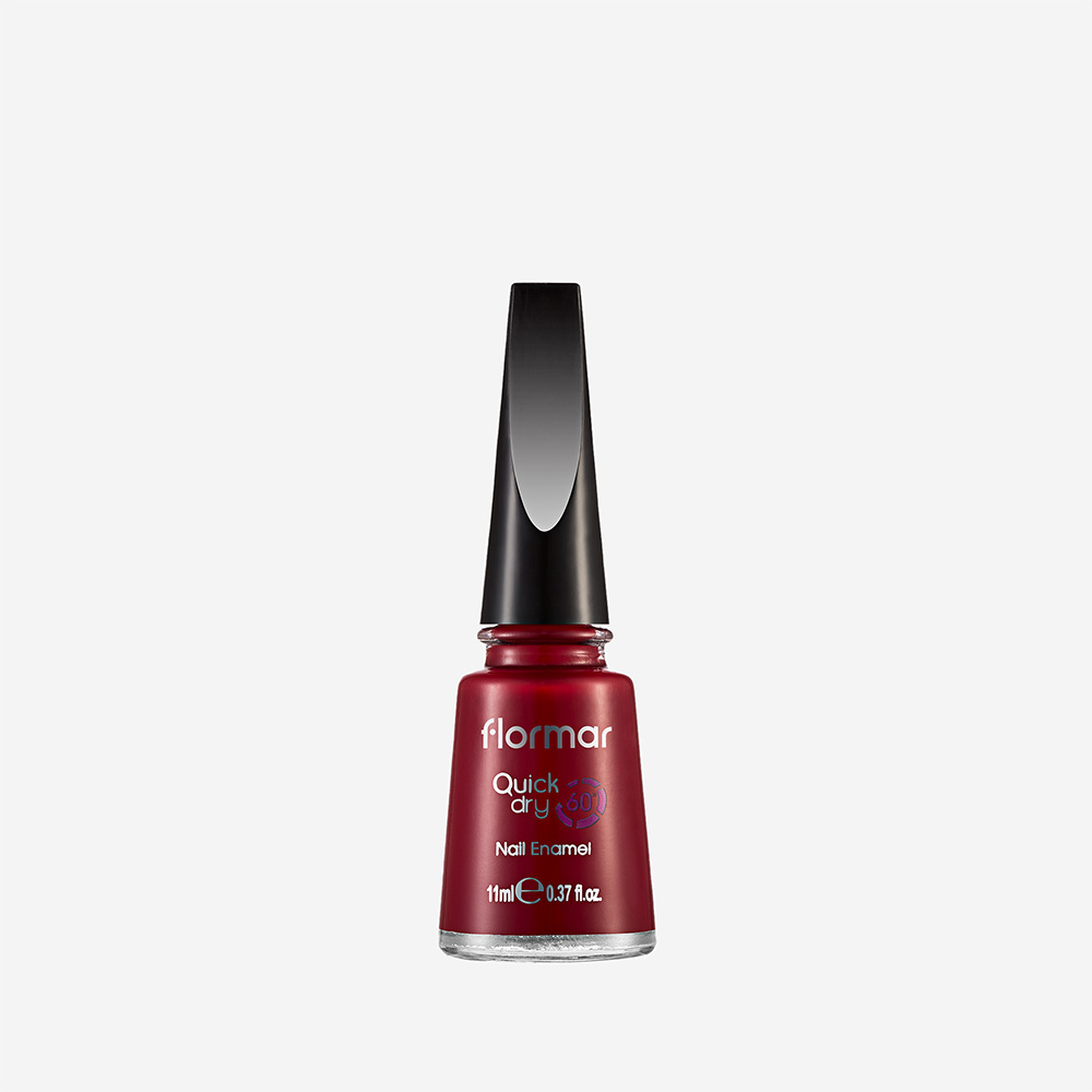 Flormar Quick Dry Nail Enamel - Qd06 Fiery Red