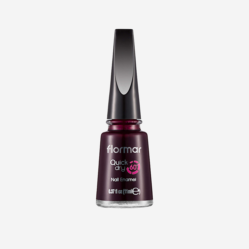 Flormar Quick Dry Nail Enamel - Qd21 Blackstar Red