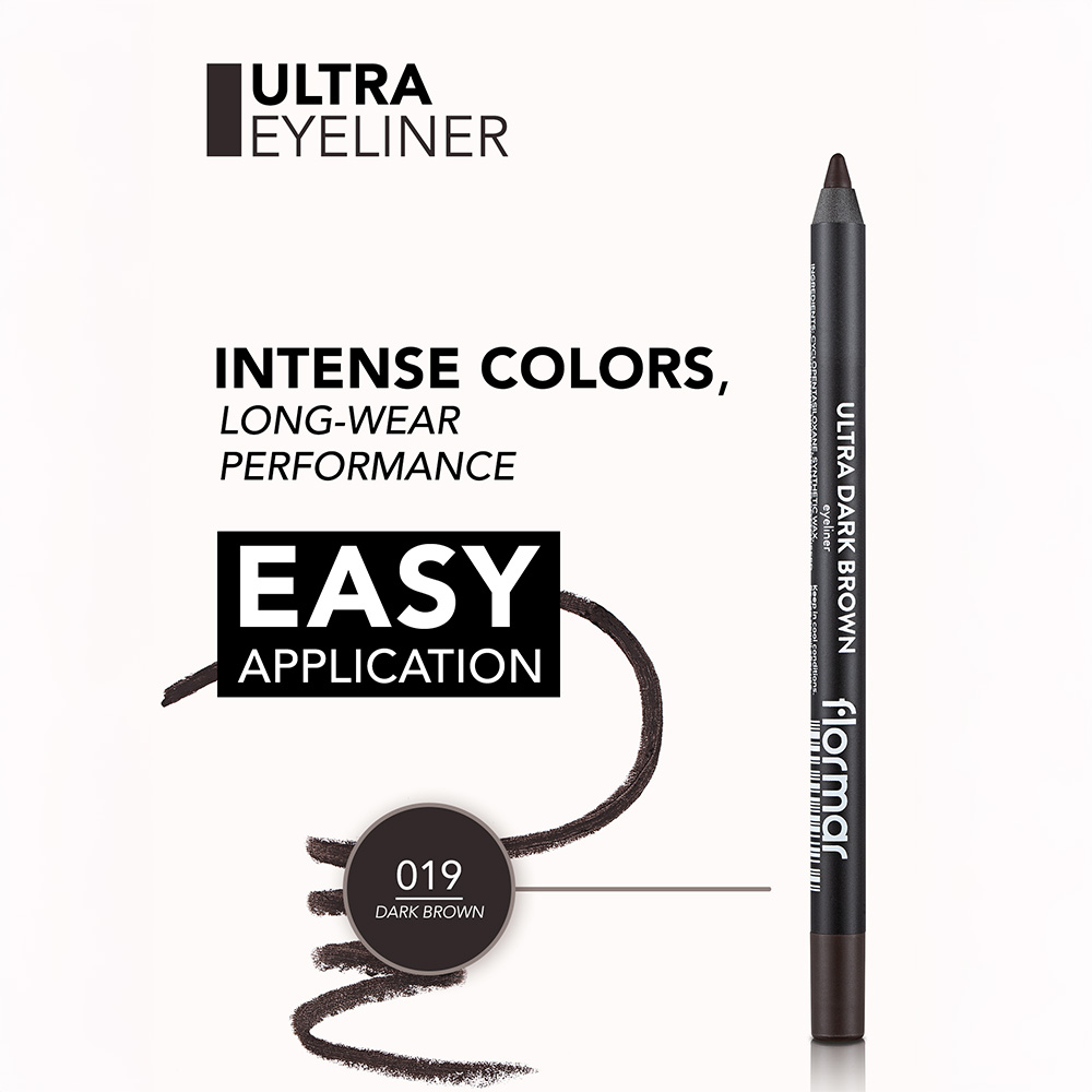 Flormar Ultra Eyeliner - 19 Dark Brown