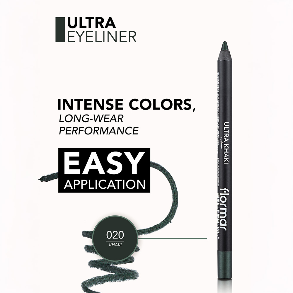 Flormar Ultra Eyeliner - 20 Khaki