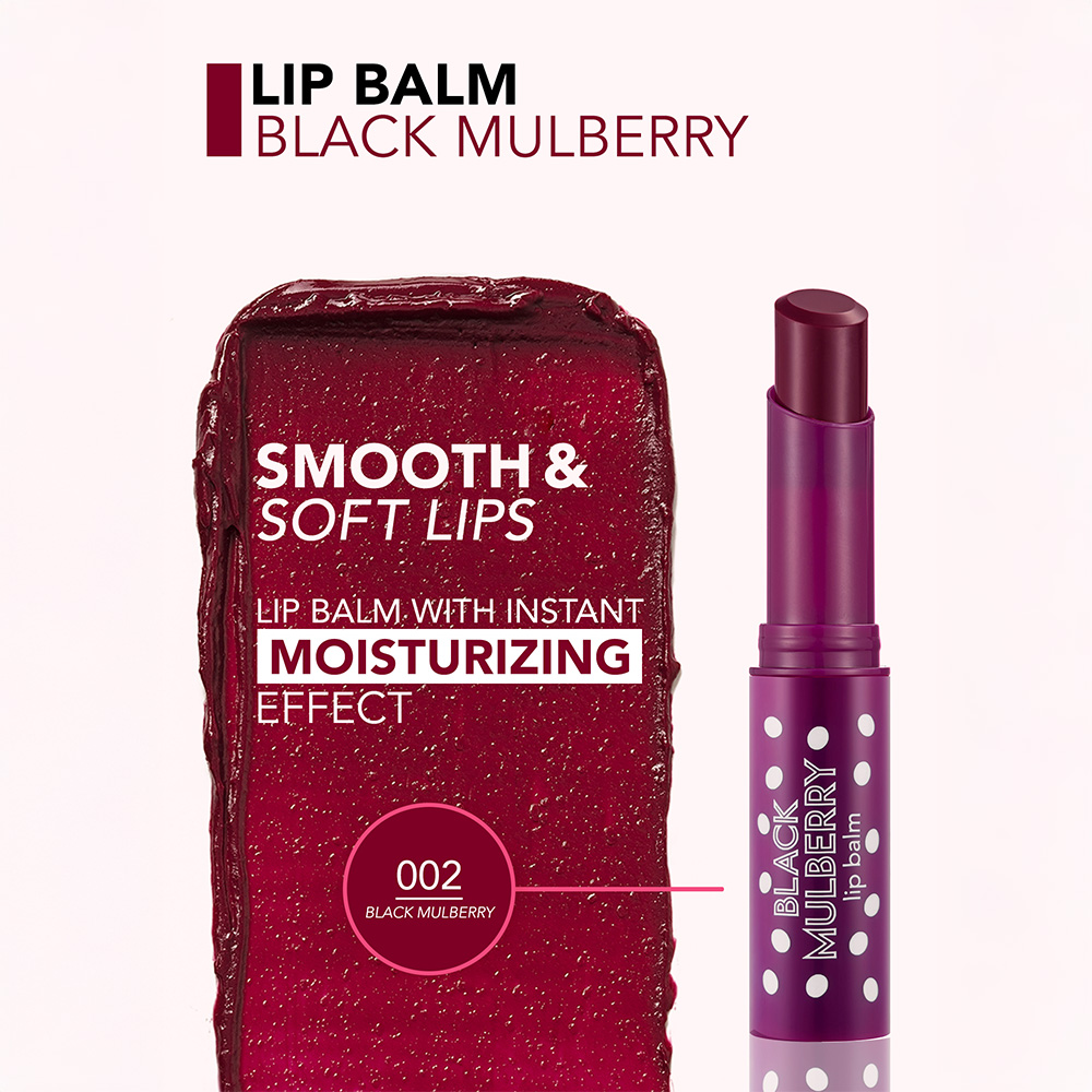 Flormar Lip Balm Re-design - 02 Black Mulberry