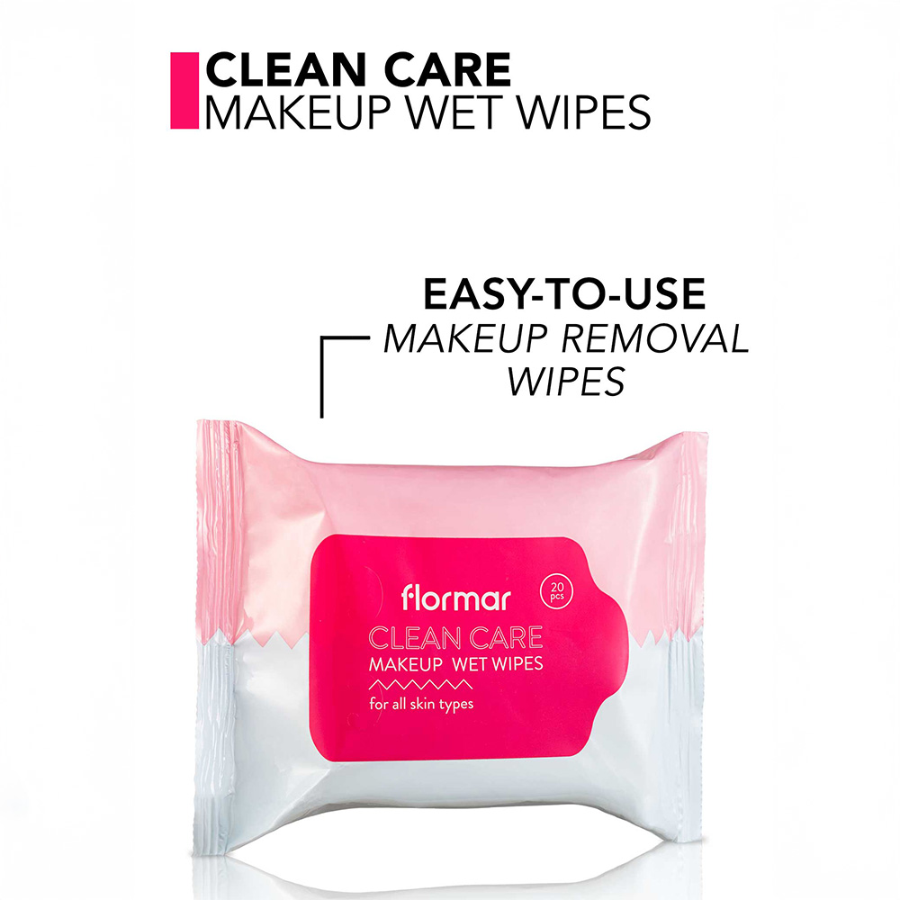 Flormar Clean Care Wet Wipes 20wipes