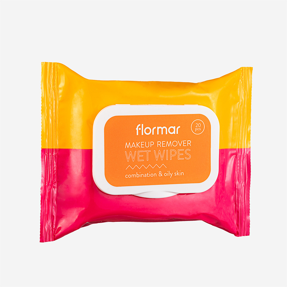 Flormar Wet Wipes - 02 Combination & Oily Skin 20wipes