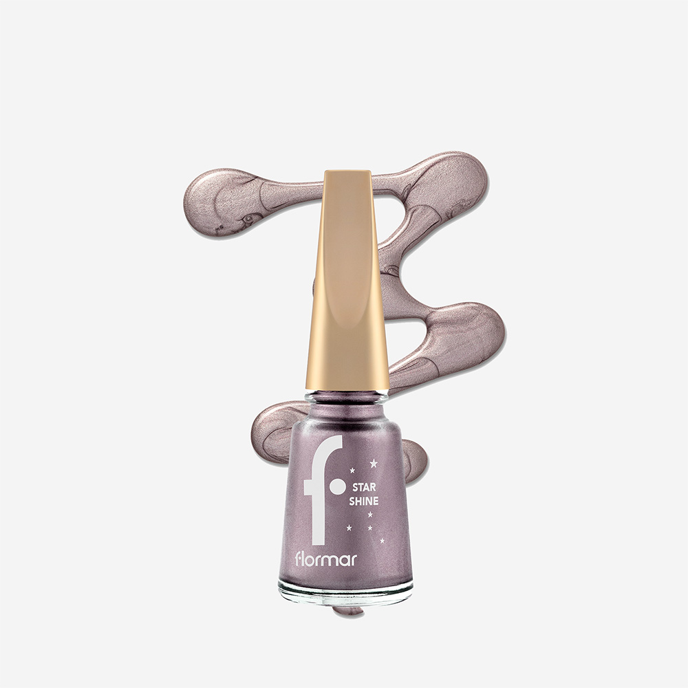 Flormar Star Shine Nail Enamel - 03 Lilac Sparkle