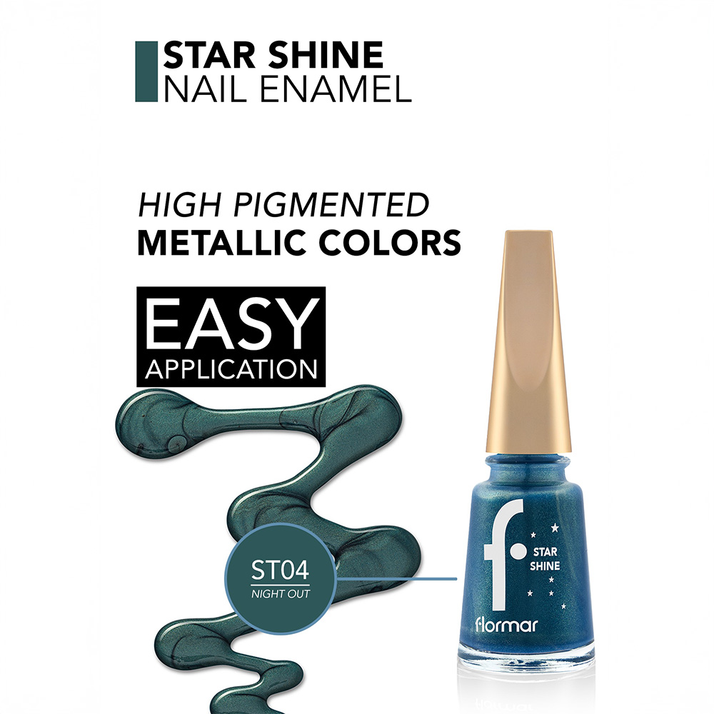 Flormar Star Shine Nail Enamel - 04 Night Out