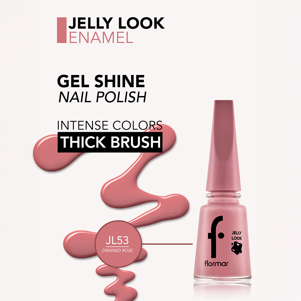 Flormar Jelly Look Nail Enamel - JL53 Drained Rose
