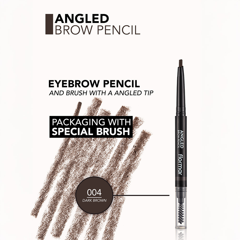 Flormar Angled Brow Pencil - 04 Dark Brown