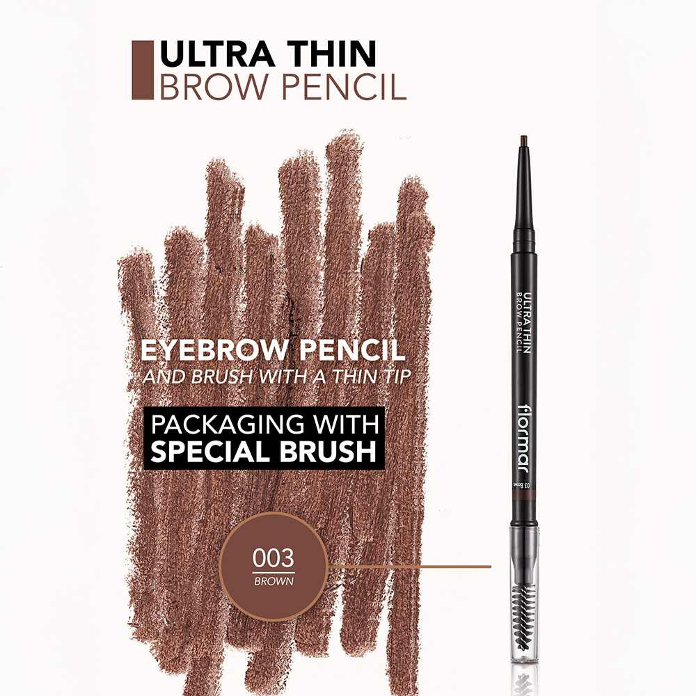 Flormar Ultra Thin Brow Pencil - 03 Brown