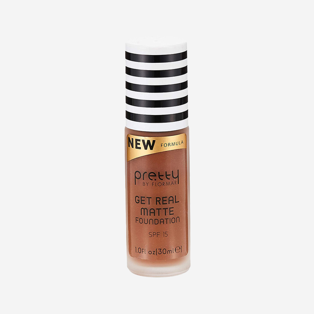Pretty Get Real Matte Foundation Dark Caramel 014