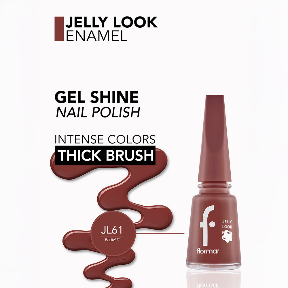 Flormar Jelly Look Nail Enamel - JL61 Plum It Up